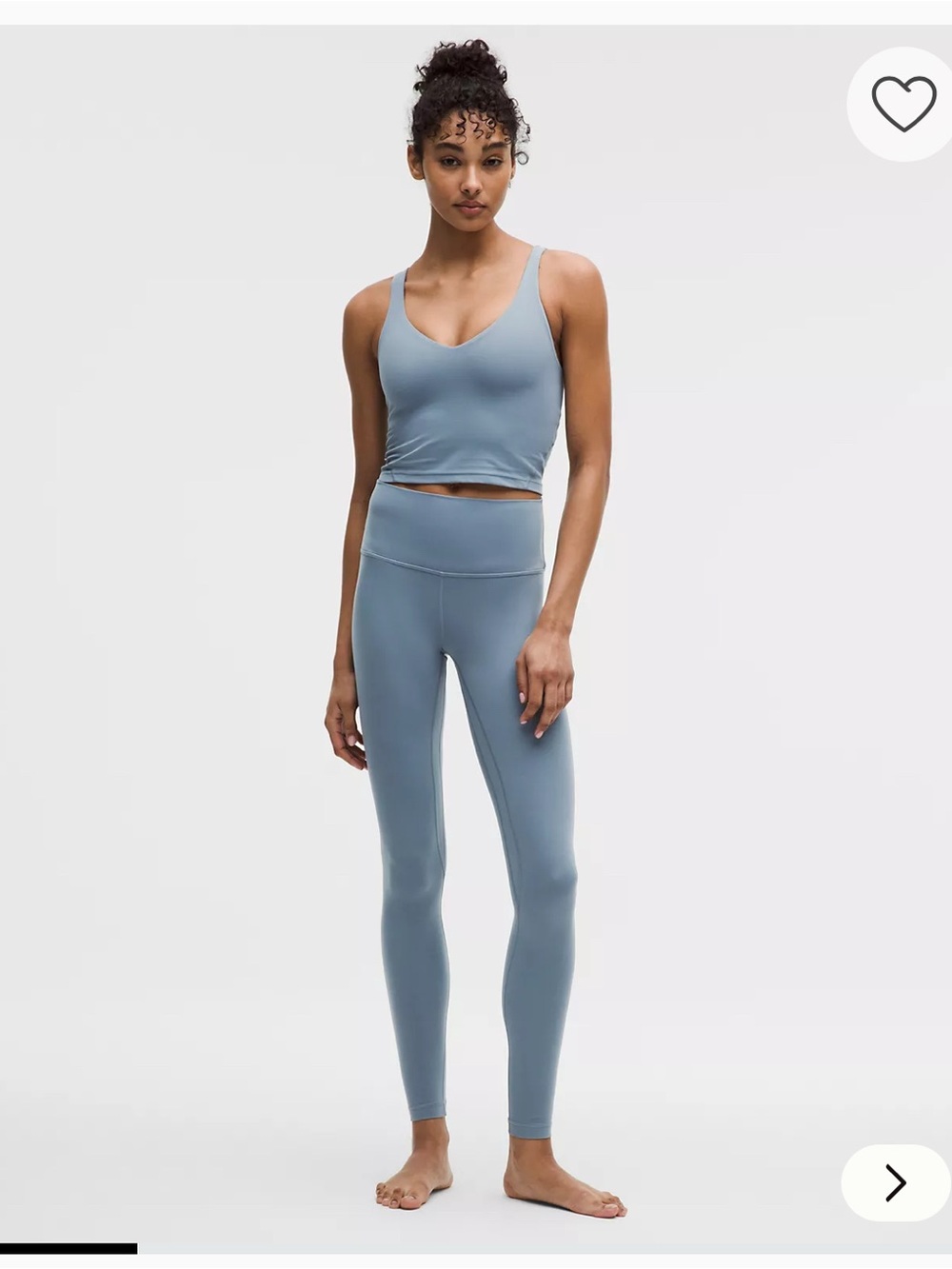 High-Rise Active Leggings in powder Blue
